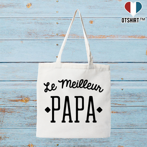 Tote bag coton recyclé le meilleur papa