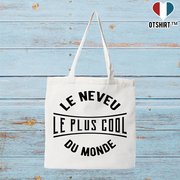 Tote bag coton recyclé le neveu le plus cool du monde