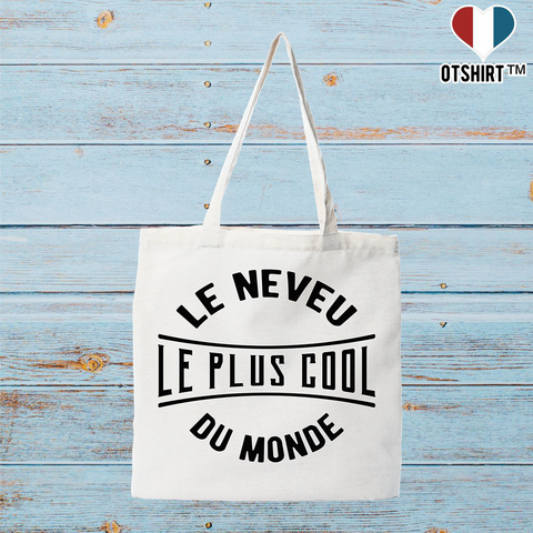 Tote bag coton recyclé le neveu le plus cool du monde