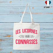 Tote bag coton recyclé les licornes c'est pour...