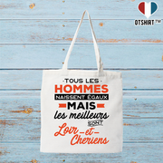 Tote bag coton recyclé les meilleurs sont loir et cheriens
