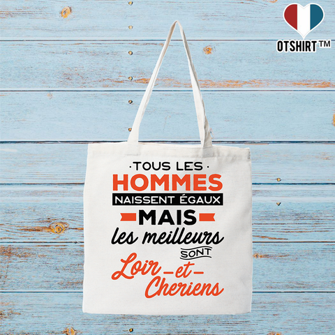 Tote bag coton recyclé les meilleurs sont loir et cheriens