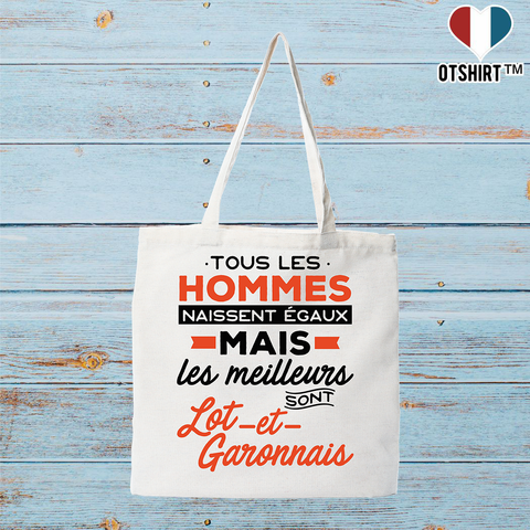 Tote bag coton recyclé les meilleurs sont lot et garonnais