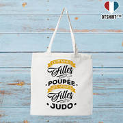 Tote bag coton recyclé les vraies font du judo