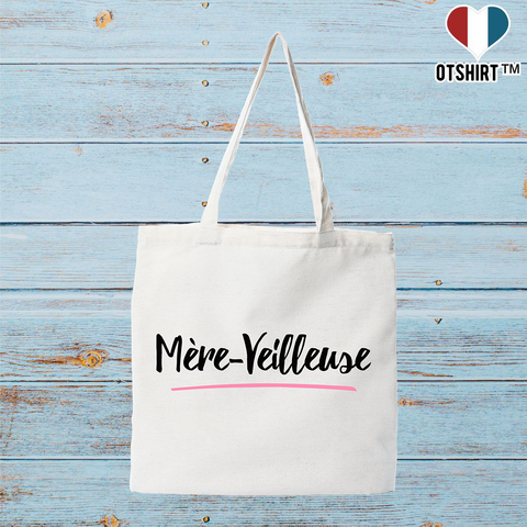 Tote bag coton recyclé mère-veilleuse