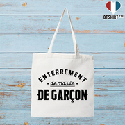 Tote bag coton recyclé ma vie de garçon 2