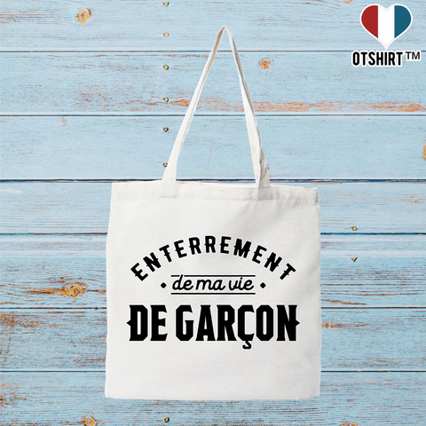 Tote bag coton recyclé ma vie de garçon 2