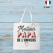 Tote bag coton recyclé meilleur papa de l'univers