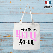 Tote bag coton recyclé meilleure belle soeur