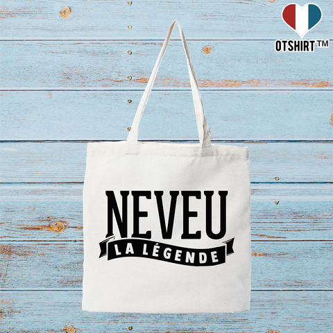 Tote bag coton recyclé neveu la légende 2