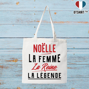 Tote bag coton recyclé noëlle la femme la reine la légende