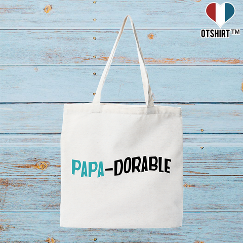 Tote bag coton recyclé papa-dorable