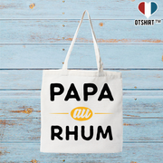 Tote bag coton recyclé papa au rhum
