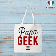 Tote bag coton recyclé papa geek