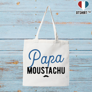 Tote bag coton recyclé papa moustachu