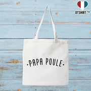 Tote bag coton recyclé papa poule