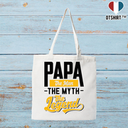 Tote bag coton recyclé papa the legend