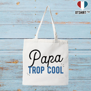 Tote bag coton recyclé papa trop cool