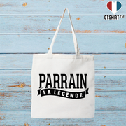 Tote bag coton recyclé parrain la légende