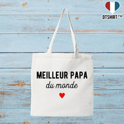 Tote bag coton recyclé pas cher meilleur papa du monde