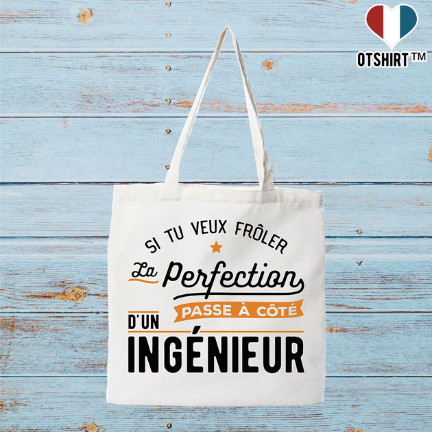 Cadeau Drôle Personnalisé Tote Bag Coton Recyclé 'Je Suis Une Fée