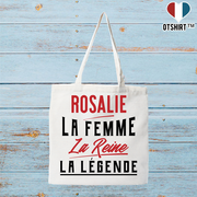 Tote bag coton recyclé rosalie la femme la reine la légende