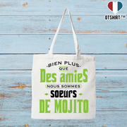Tote bag coton recyclé soeurs de mojito