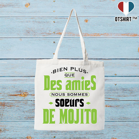 Tote bag coton recyclé soeurs de mojito