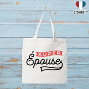 Tote bag coton recyclé super épouse