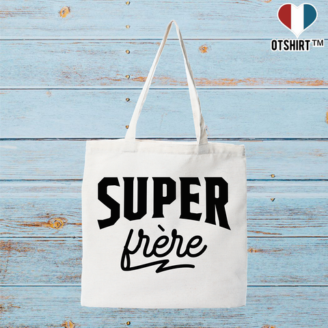 Tote bag coton recyclé super frère 2