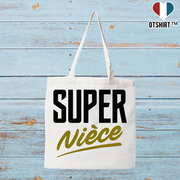 Tote bag coton recyclé super nièce