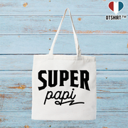 Tote bag coton recyclé super papi 2