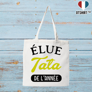 Tote bag coton recyclé tata de l'année