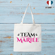 Tote bag coton recyclé team mariée