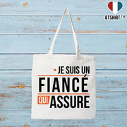 Tote bag coton recyclé un fiancé qui assure