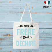 Tote bag coton recyclé un frère qui déchire 2