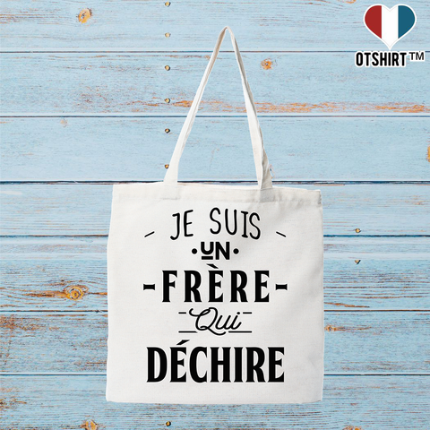 Tote bag coton recyclé un frère qui déchire 3