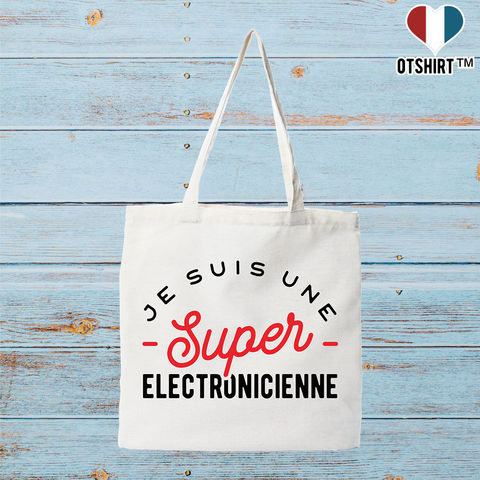 Tote bag coton recyclé une super électronicienne
