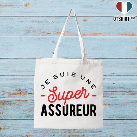 Tote bag coton recyclé une super assureur