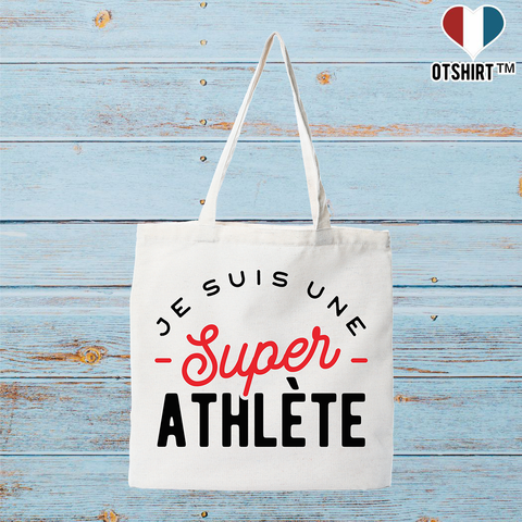Tote bag coton recyclé une super athlète