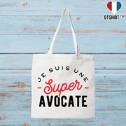 Tote bag coton recyclé une super avocate
