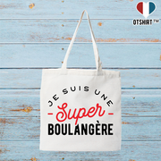 Tote bag coton recyclé une super boulangère