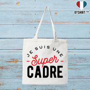 Tote bag coton recyclé une super cadre