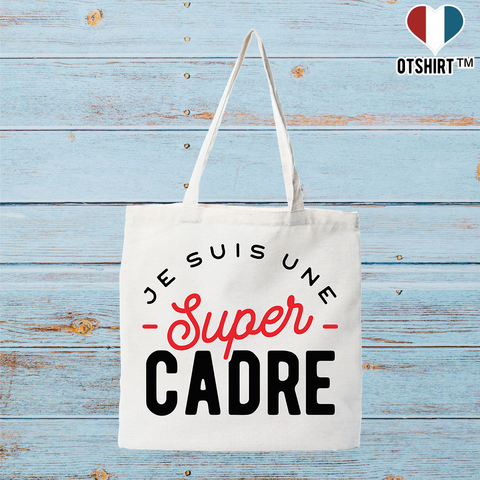 Tote bag coton recyclé une super cadre