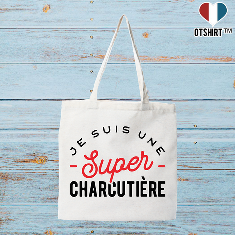 Tote bag coton recyclé une super charcutière