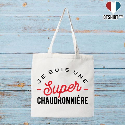 Tote bag coton recyclé une super chaudronnière