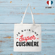 Tote bag coton recyclé une super cuisinière