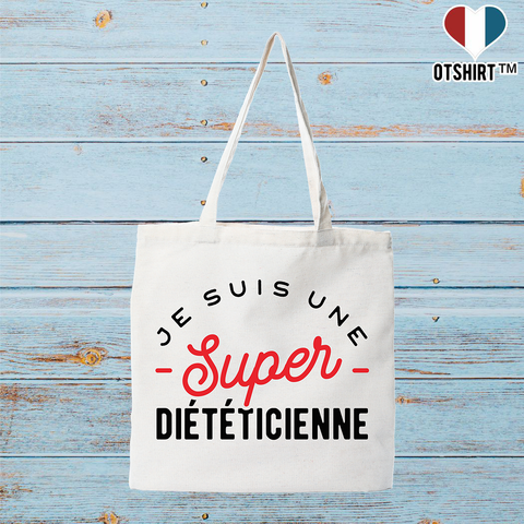 Tote bag coton recyclé une super diététicienne