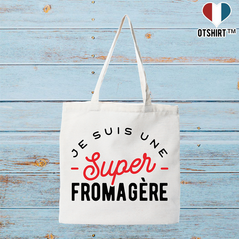 Tote bag coton recyclé une super fromagère