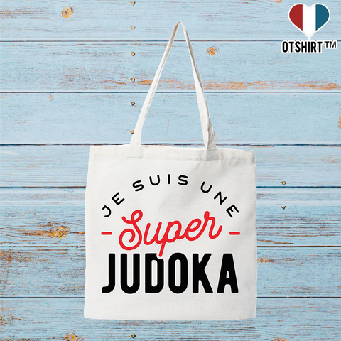 Tote bag coton recyclé une super judoka